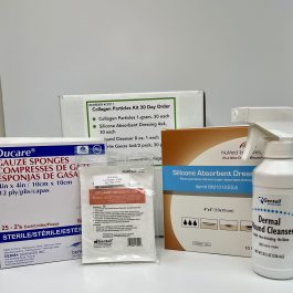 CPS11-Collagen Particles with Abs Silicone Dressing