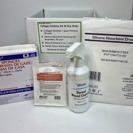 CPS12-Collagen Particles with Silcone Absorbent Dressing